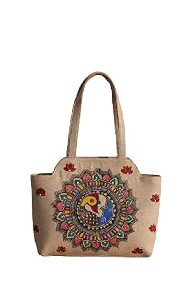 洋書 Handmade in India Amazon.com: Made in India Coastal Quilted Beach Tote Bag